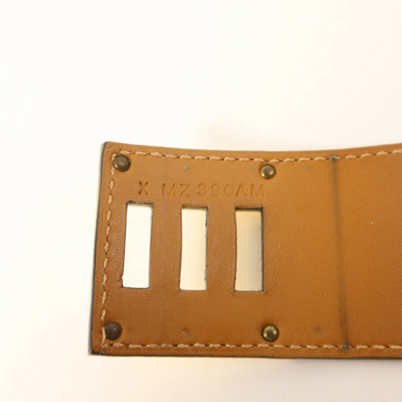 HERMES Swift皮革Kelly Dog Bracelet金扣手鐲-7