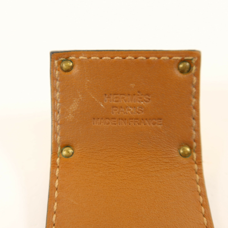 HERMES Swift皮革Kelly Dog Bracelet金扣手鐲-8