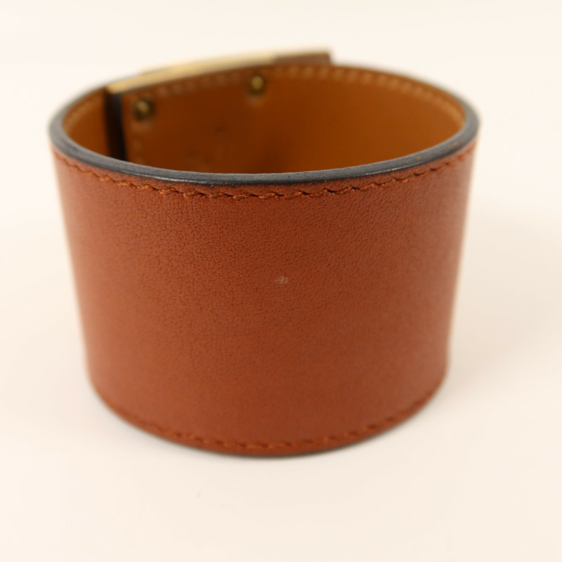 HERMES Swift皮革Kelly Dog Bracelet金扣手鐲-11