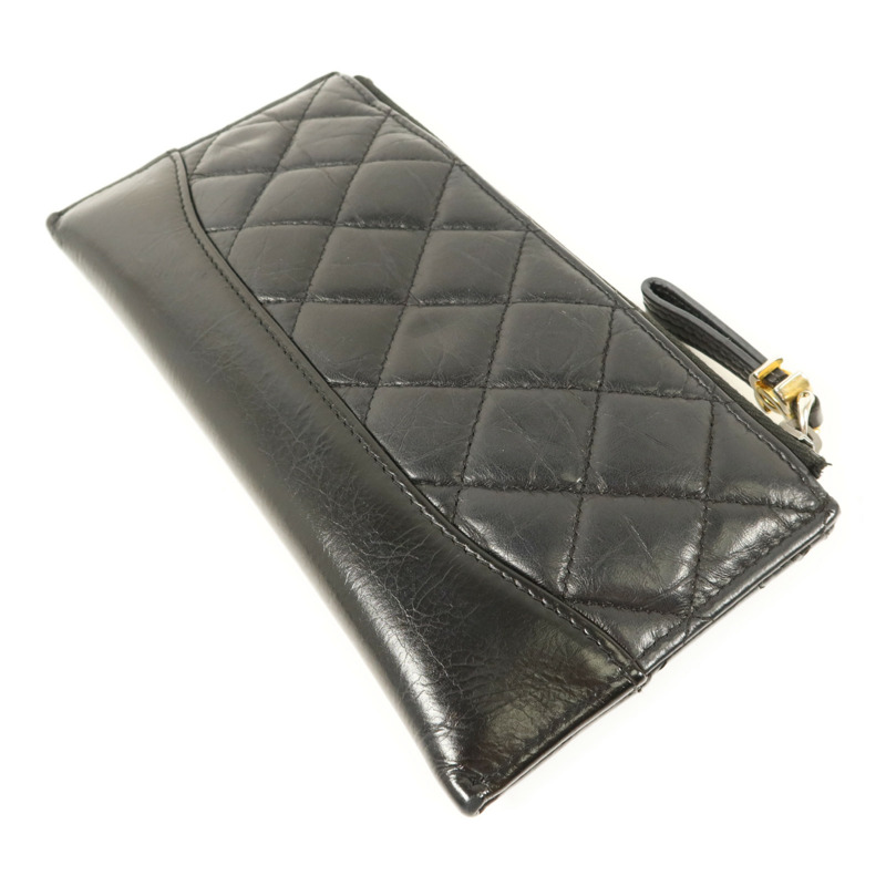 CHANEL 牛皮皮革Long Wallet金扣長錢包-3