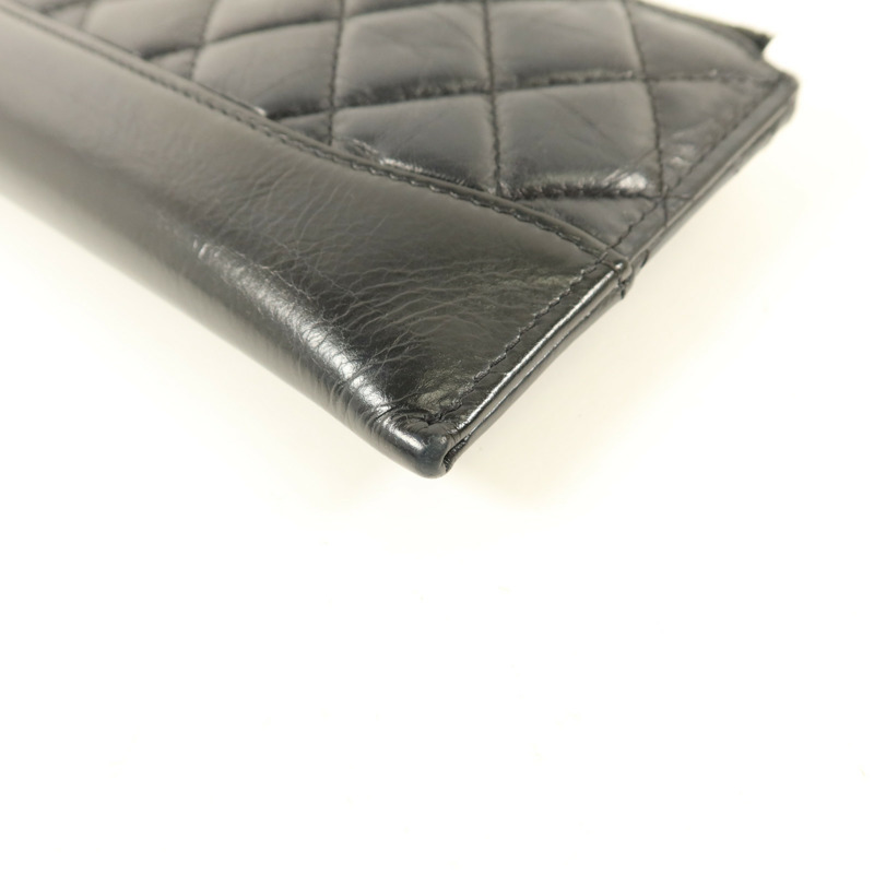 CHANEL 牛皮皮革Long Wallet金扣長錢包-9