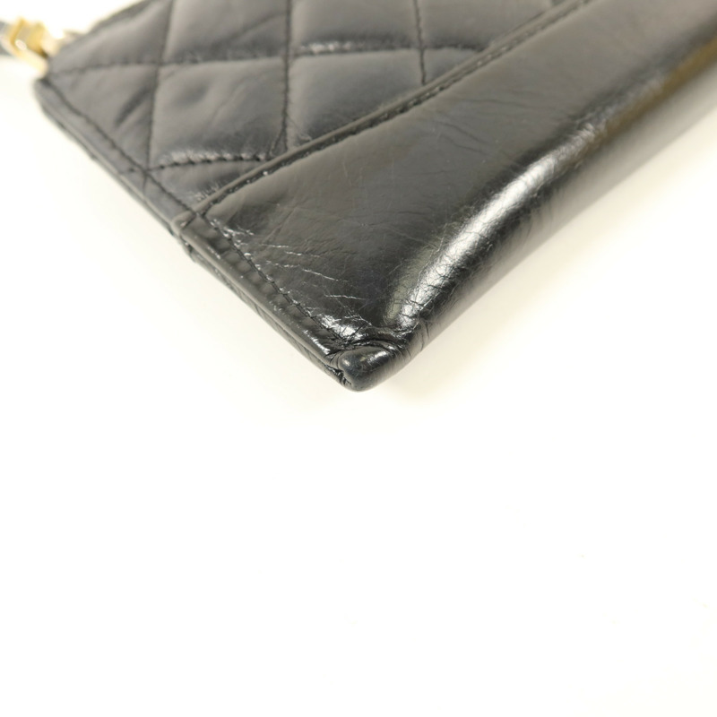 CHANEL 牛皮皮革Long Wallet金扣長錢包-10