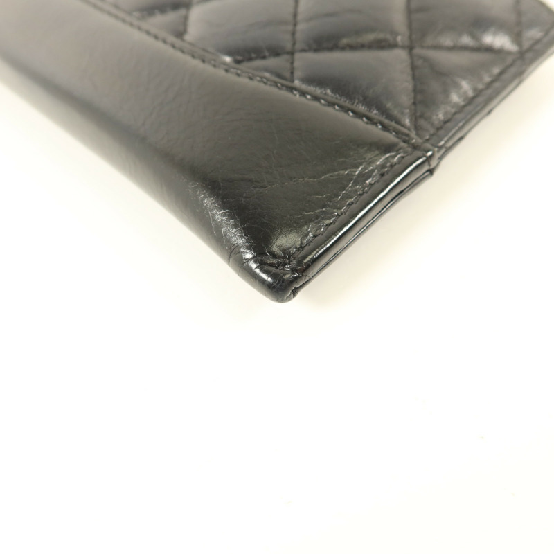 CHANEL 牛皮皮革Long Wallet金扣長錢包-11