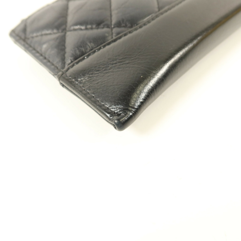 CHANEL 牛皮皮革Long Wallet金扣長錢包-12