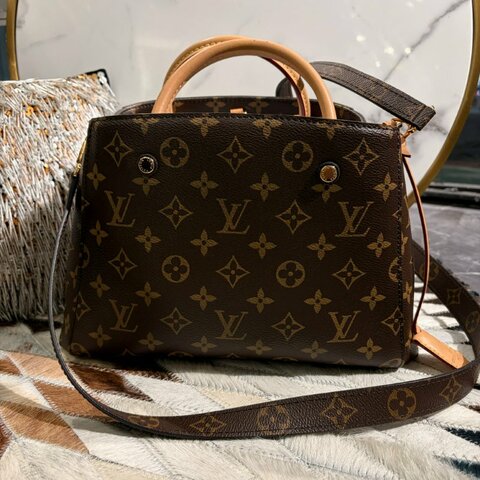 LV原花紋手提兩用包