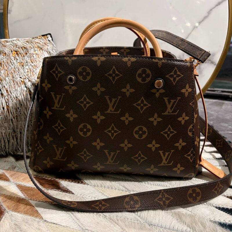 LV原花紋手提兩用包-0