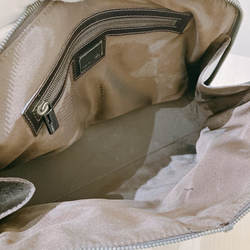 TK1983	 Fendi Vintage Zucca Buston Handle Bag Canvas Brown-20
