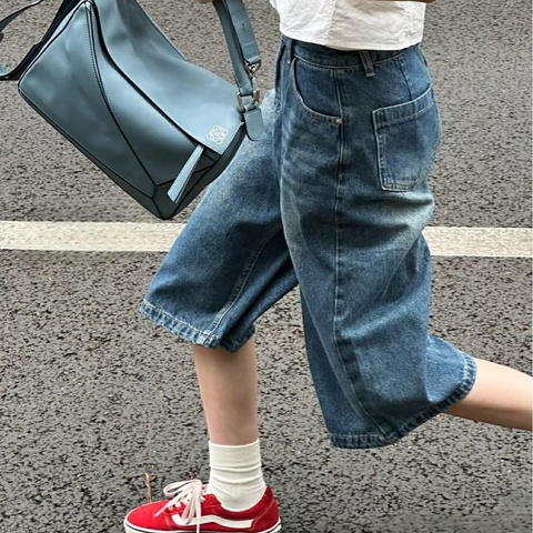 🎩👠Loewe羅意威Puzzle小号 霧霾蓝幾何包 尺寸24×16 附件肩帶