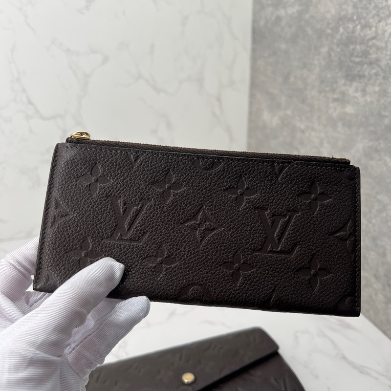 香緹國際精品 893 LV咖啡色壓紋長夾-5