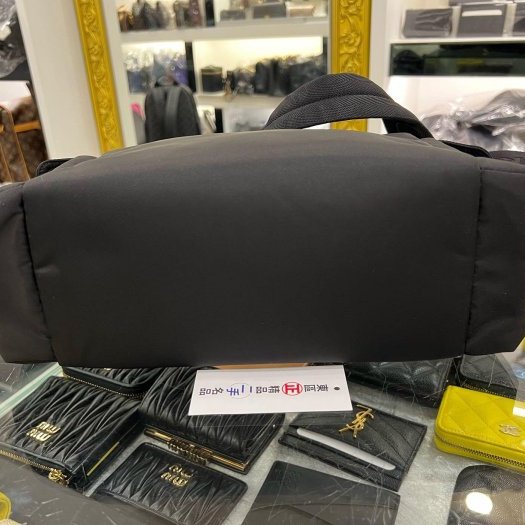 東區正精品㊣PRADA 1BC264 黑色尼龍金三角牌雙口袋相機包斜背包郵差包手提包 RZ6323-10