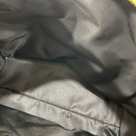 東區正精品㊣PRADA 1BC264 黑色尼龍金三角牌雙口袋相機包斜背包郵差包手提包 RZ6323-12