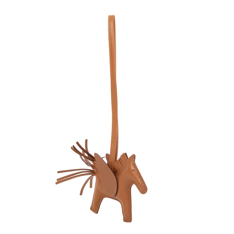 平台最低價稀缺最熱門款近新✨ HERMES 愛馬仕 pegase小飛馬 RODEO飛馬吊飾 (金棕色)-3