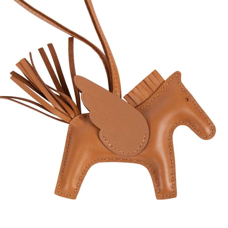 平台最低價稀缺最熱門款近新✨ HERMES 愛馬仕 pegase小飛馬 RODEO飛馬吊飾 (金棕色)-4