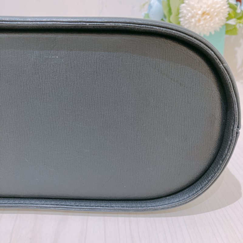 TK1985	華倫天奴 中古 黑色 手提包 Valentino Vintage Twist Lock Bag Clafskin Black x GHW #No Number-10