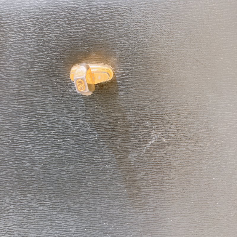 TK1985	華倫天奴 中古 黑色 手提包 Valentino Vintage Twist Lock Bag Clafskin Black x GHW #No Number-23