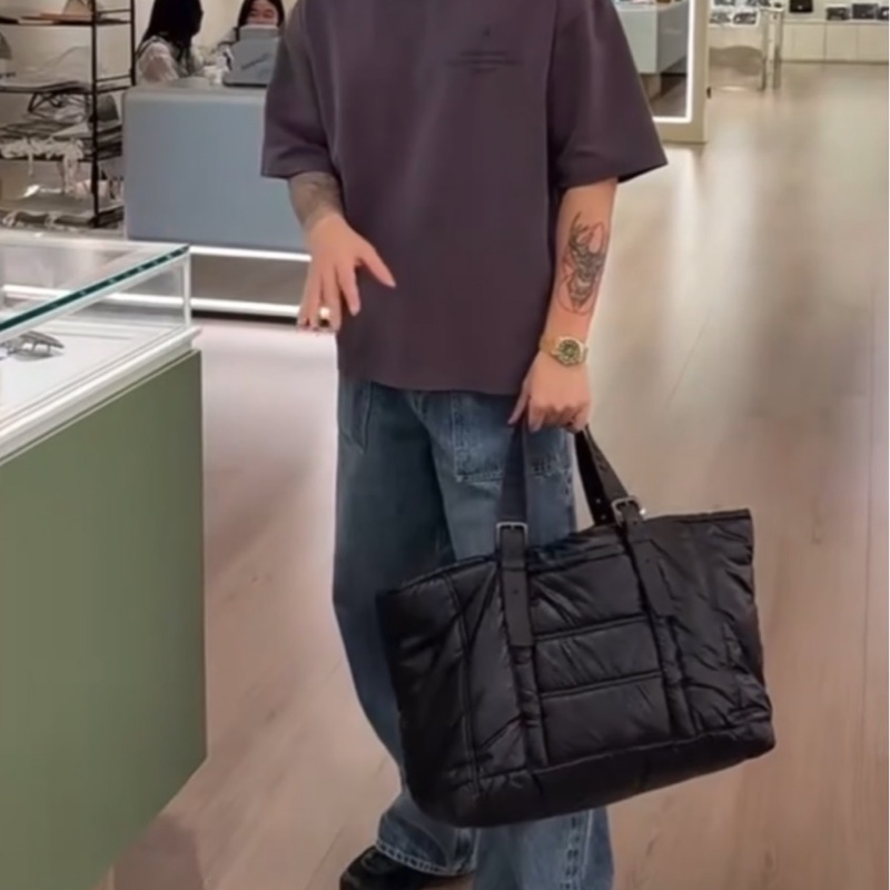 BOTTEGA VENET BV 黑藍色 托特包 肩背包 手提包 購物包-2