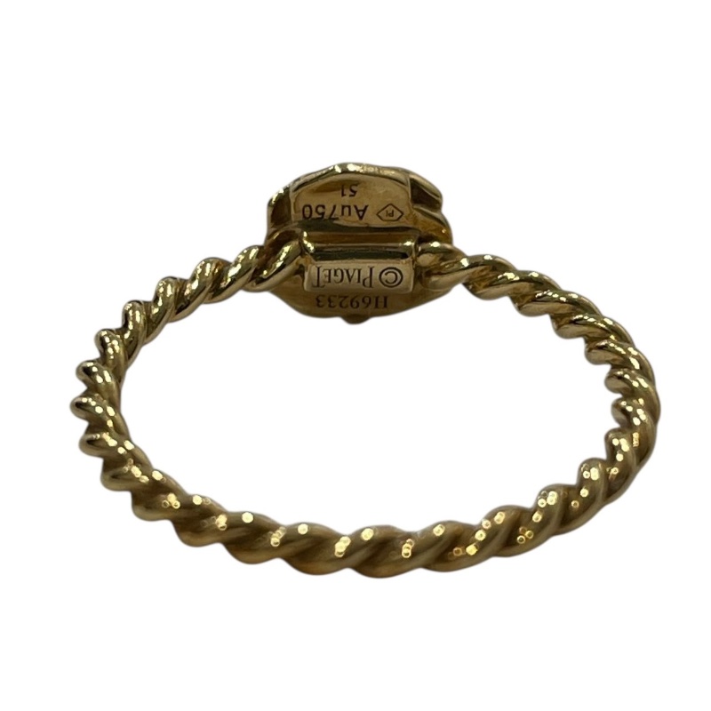 PIAGET 伯爵 玫瑰鑽石戒指 K18YG #51-7