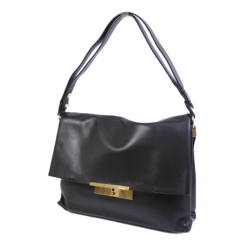 CELINE 牛皮皮革Blade Bag金扣肩背袋-2