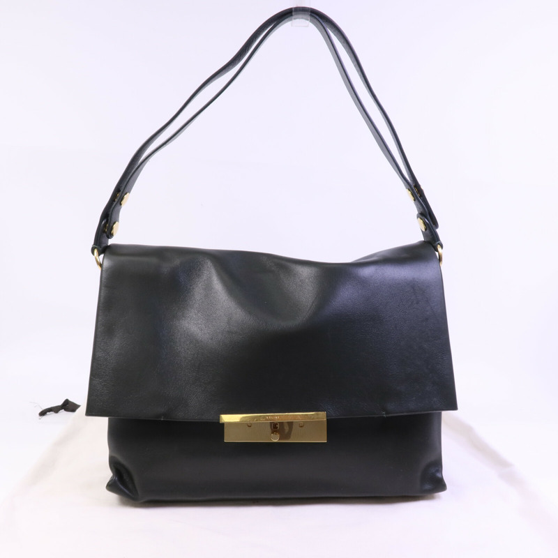 CELINE 牛皮皮革Blade Bag金扣肩背袋-8