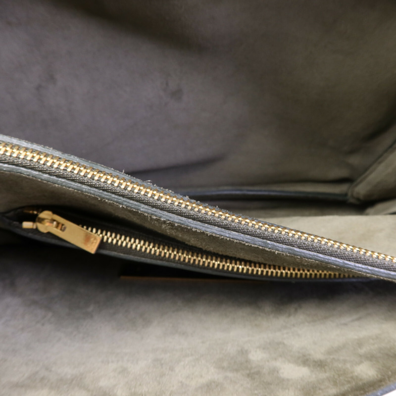 CELINE 牛皮皮革Blade Bag金扣肩背袋-14