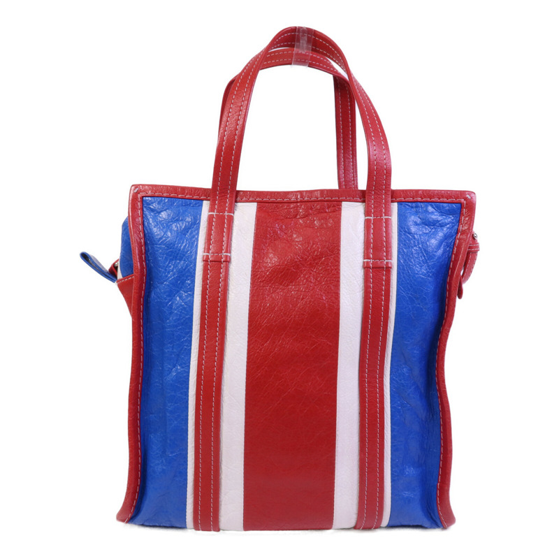 BALENCIAGA 羊皮皮革Bazar Bag銀扣手挽肩背兩用袋-1