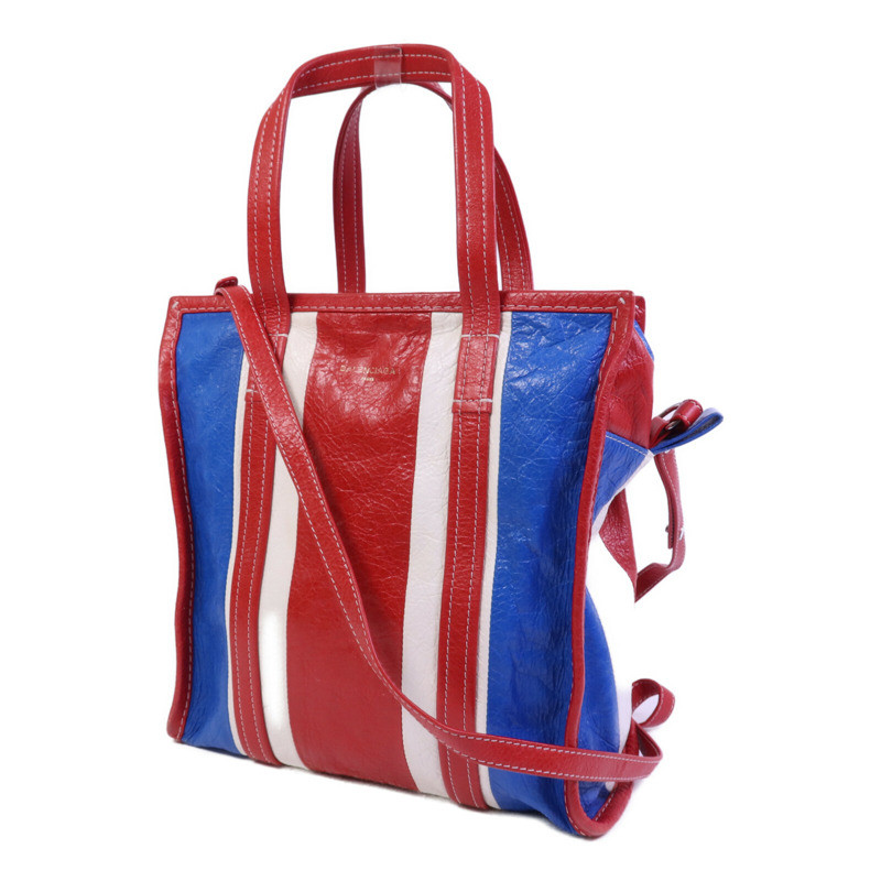BALENCIAGA 羊皮皮革Bazar Bag銀扣手挽肩背兩用袋-2