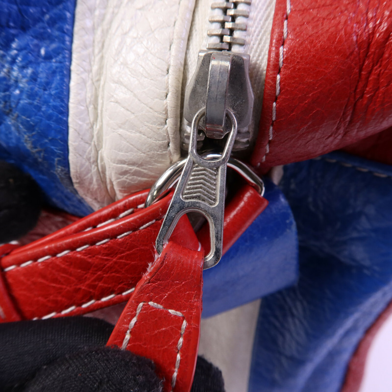 BALENCIAGA 羊皮皮革Bazar Bag銀扣手挽肩背兩用袋-6