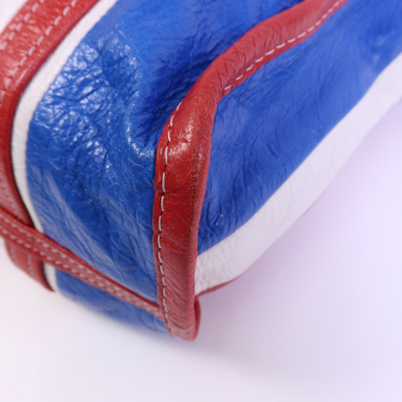 BALENCIAGA 羊皮皮革Bazar Bag銀扣手挽肩背兩用袋-11