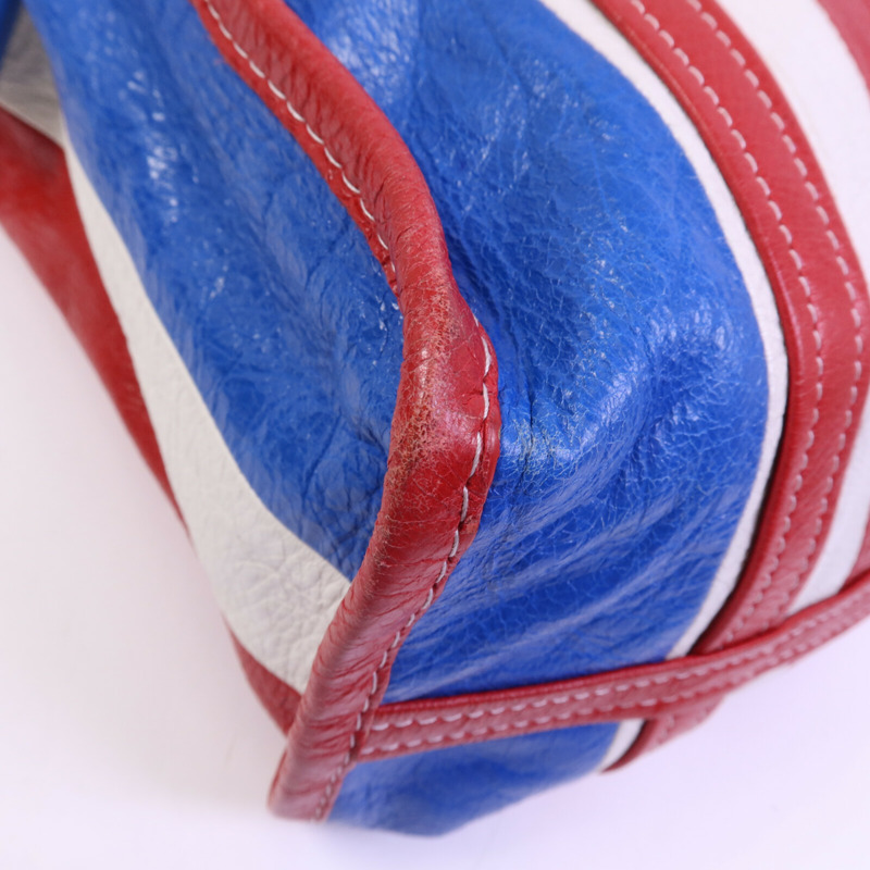 BALENCIAGA 羊皮皮革Bazar Bag銀扣手挽肩背兩用袋-12