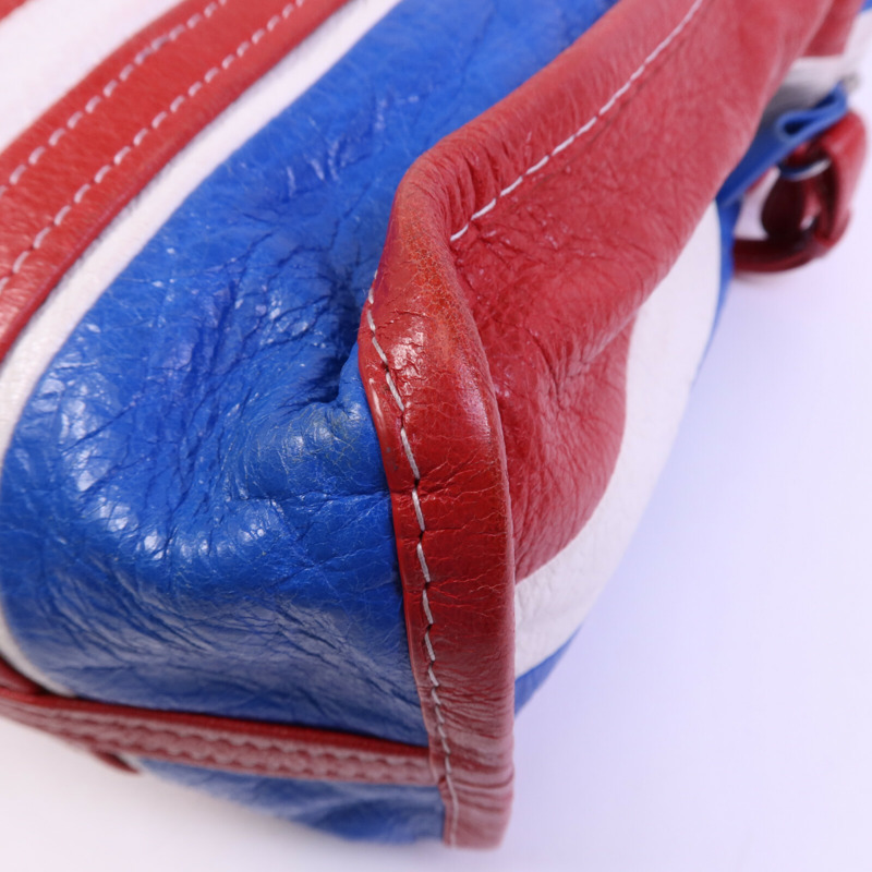 BALENCIAGA 羊皮皮革Bazar Bag銀扣手挽肩背兩用袋-13