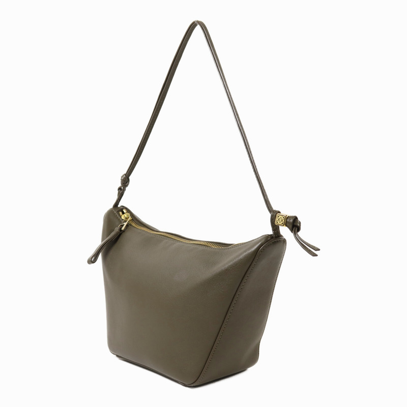 LOEWE 牛皮皮革Mini Hammock Hobo金扣手挽肩背兩用袋-2