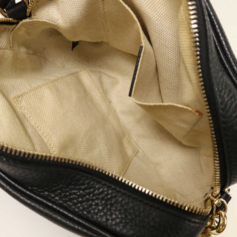 GUCCI 牛皮皮革Soho Disco金扣肩背袋-4