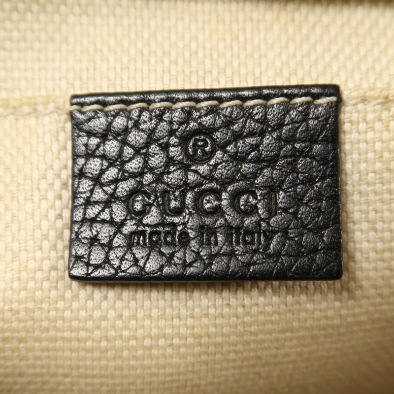 GUCCI 牛皮皮革Soho Disco金扣肩背袋-5