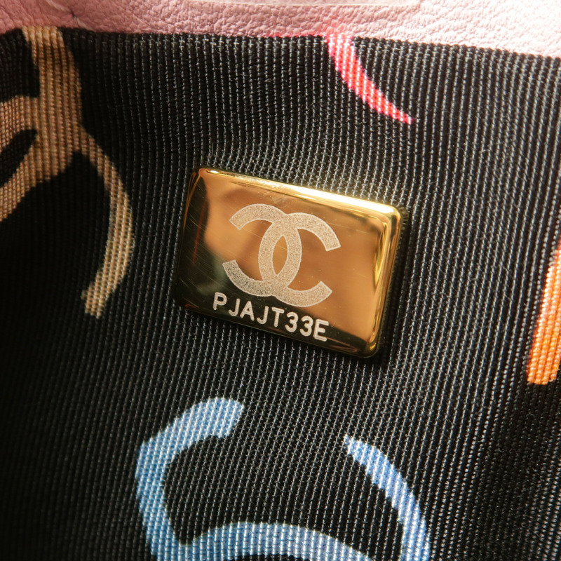 CHANEL 羊皮皮革Backpack金扣背包-6