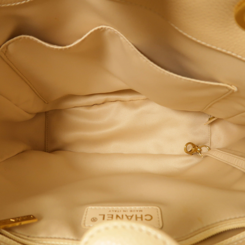 CHANEL 牛皮皮革PST金扣鏈帶肩背袋-4