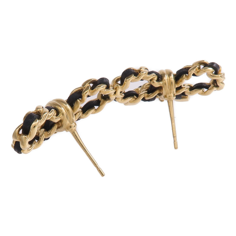 CHANEL 金屬/皮革Earrings耳環-3