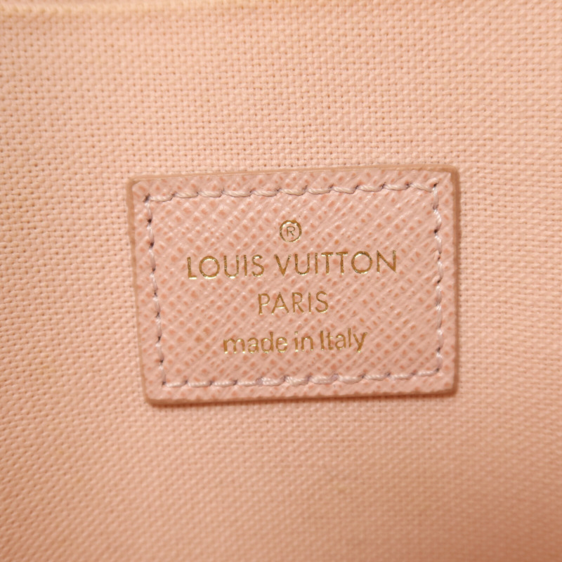LOUIS VUITTON Damier Azur Felicie Pochette金扣鏈帶手挽肩背兩用袋-6
