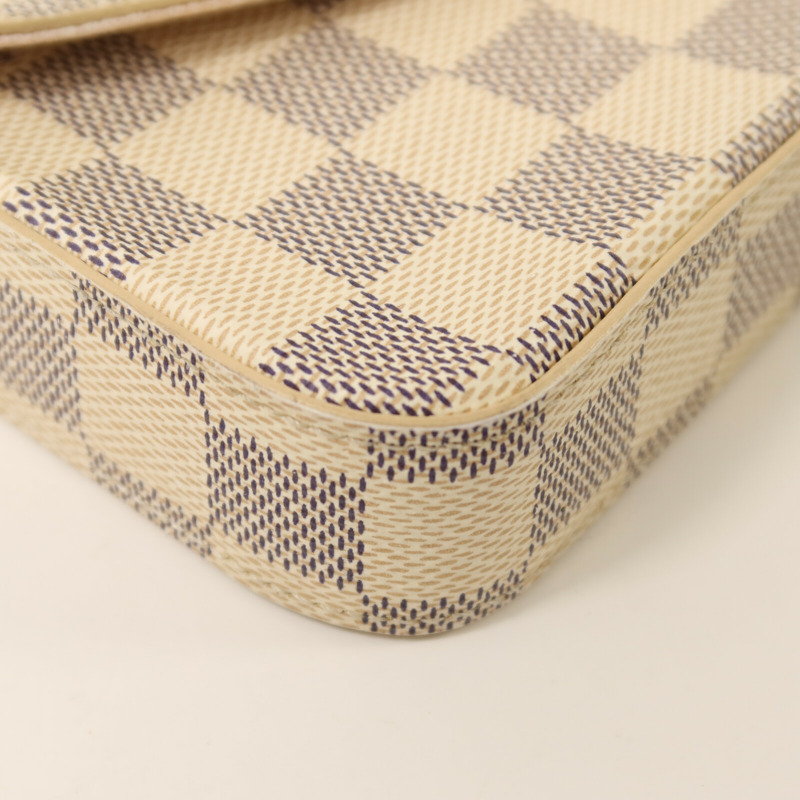 LOUIS VUITTON Damier Azur Felicie Pochette金扣鏈帶手挽肩背兩用袋-12