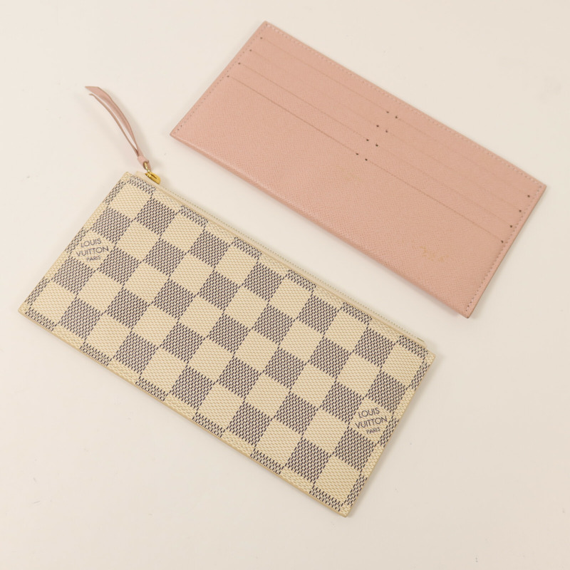 LOUIS VUITTON Damier Azur Felicie Pochette金扣鏈帶手挽肩背兩用袋-16