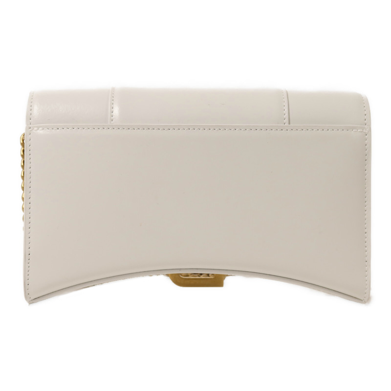 BALENCIAGA 牛皮皮革Hourglass Wallet On Chain金扣鏈帶肩背袋-1