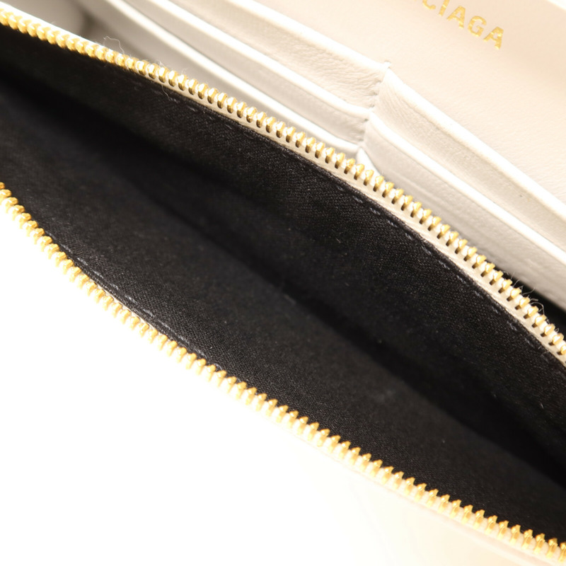 BALENCIAGA 牛皮皮革Hourglass Wallet On Chain金扣鏈帶肩背袋-14