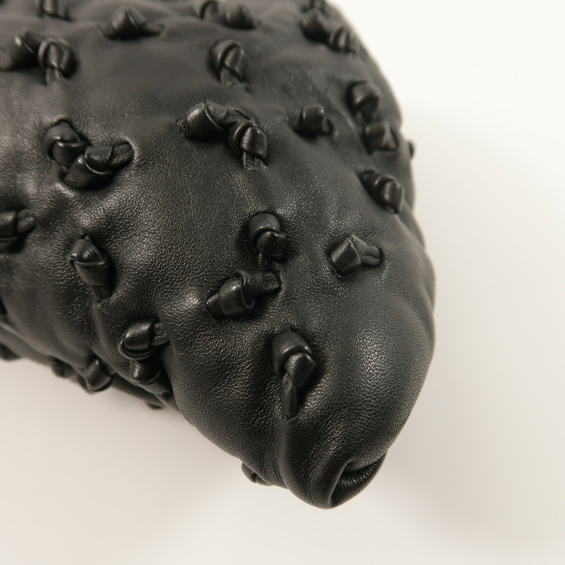 CHANEL 羊皮皮革Chic Knot Clutch Bag鏈帶肩背袋-10