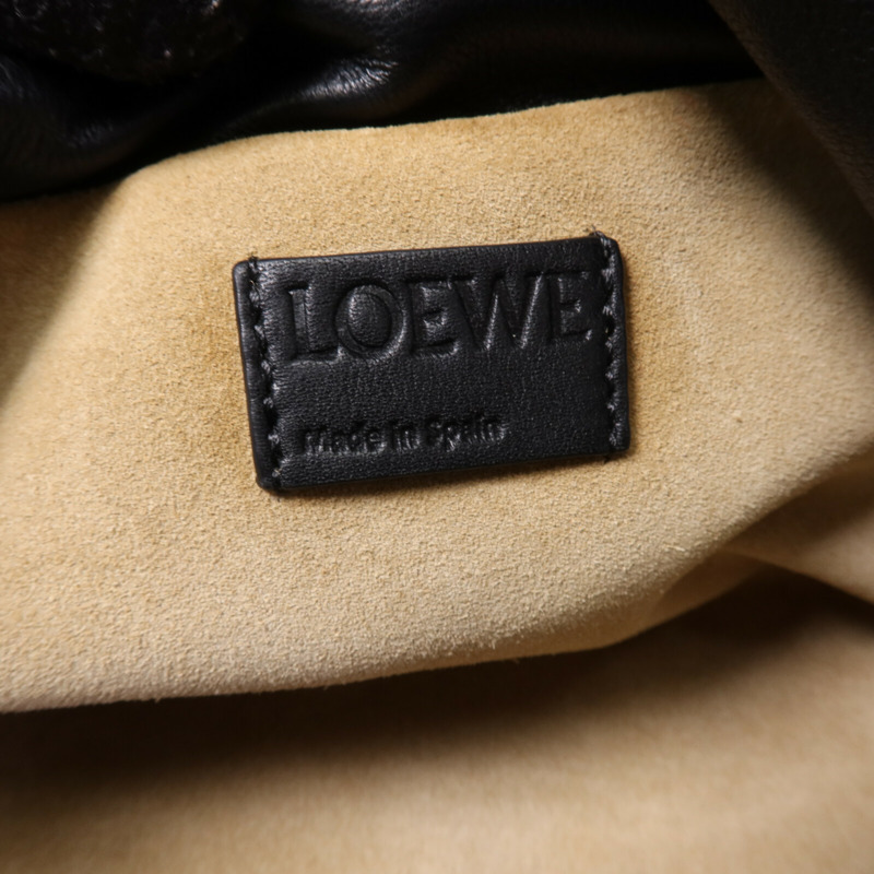 LOEWE 羊皮皮革Flamenco金扣肩背袋-5