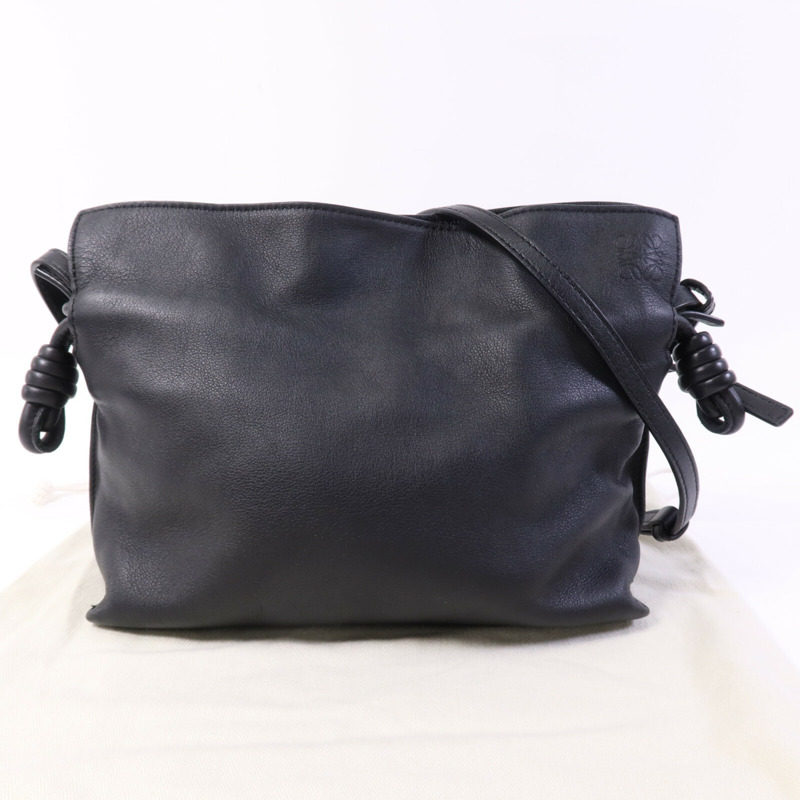 LOEWE 羊皮皮革Flamenco金扣肩背袋-13