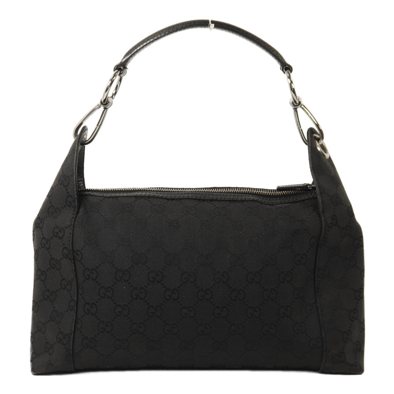 GUCCI 帆布Shoulder Bag銀扣肩背袋-1