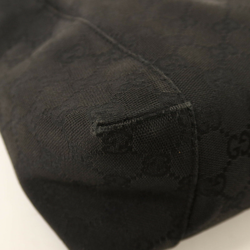 GUCCI 帆布Shoulder Bag銀扣肩背袋-9