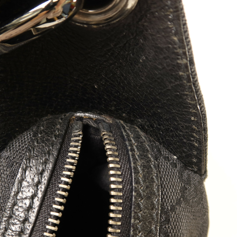 GUCCI 帆布Shoulder Bag銀扣肩背袋-14