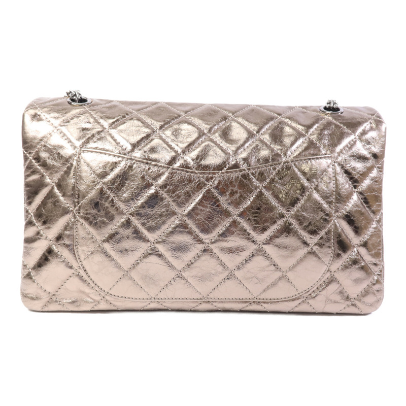 CHANEL 牛皮皮革2.55 Large銀扣鏈帶肩背袋-1