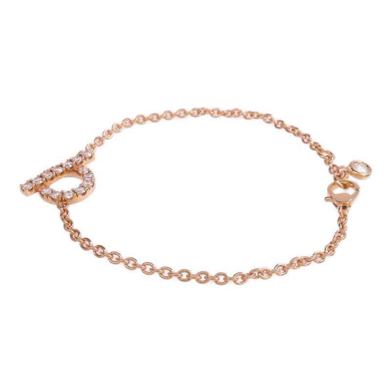 HERMES 18K玫瑰金Finesse Bracelet鑽石手鏈-1