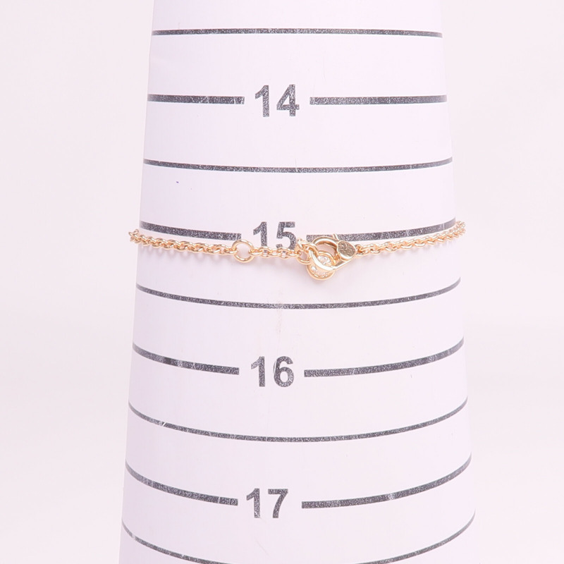 HERMES 18K玫瑰金Finesse Bracelet鑽石手鏈-9